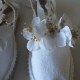  Alpargatas blancas con flor blanca y semilla camel