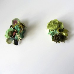 Two Green Shoe Clips