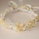 Ivory and cream flower crown.