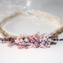 Old pink flower crown