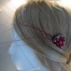 pink stones hairpin