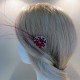 pink stones hairpin