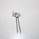 Pack of 6 pink, shiny and paniculata nacre flowers: pink