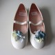 Two Powder blue Shoe Clips for First Communion