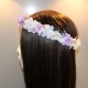 Flower potpourri crown mauve, vanilla and off-white for girls communion and flower