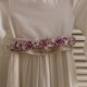 Potpourri belt in mauve, off-white and ivory tones