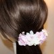 Rose tiara in shades of mauve and off-white