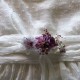 Large pin or pin flowers powder mauve off-white and ivory