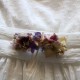 Large mauve flower barrette