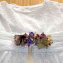 Large mauve flower belt