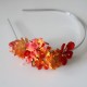 Orange flowers headband