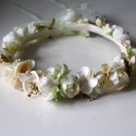 Ivory and cream flower crown.