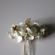 Small belt with cream velvet flower.