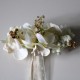 Small belt with cream velvet flower.