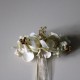 Ivory flower barrette.