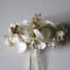 Ivory flower barrette.